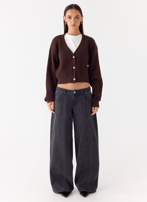 Ashby Knit Sweater - Chocolate