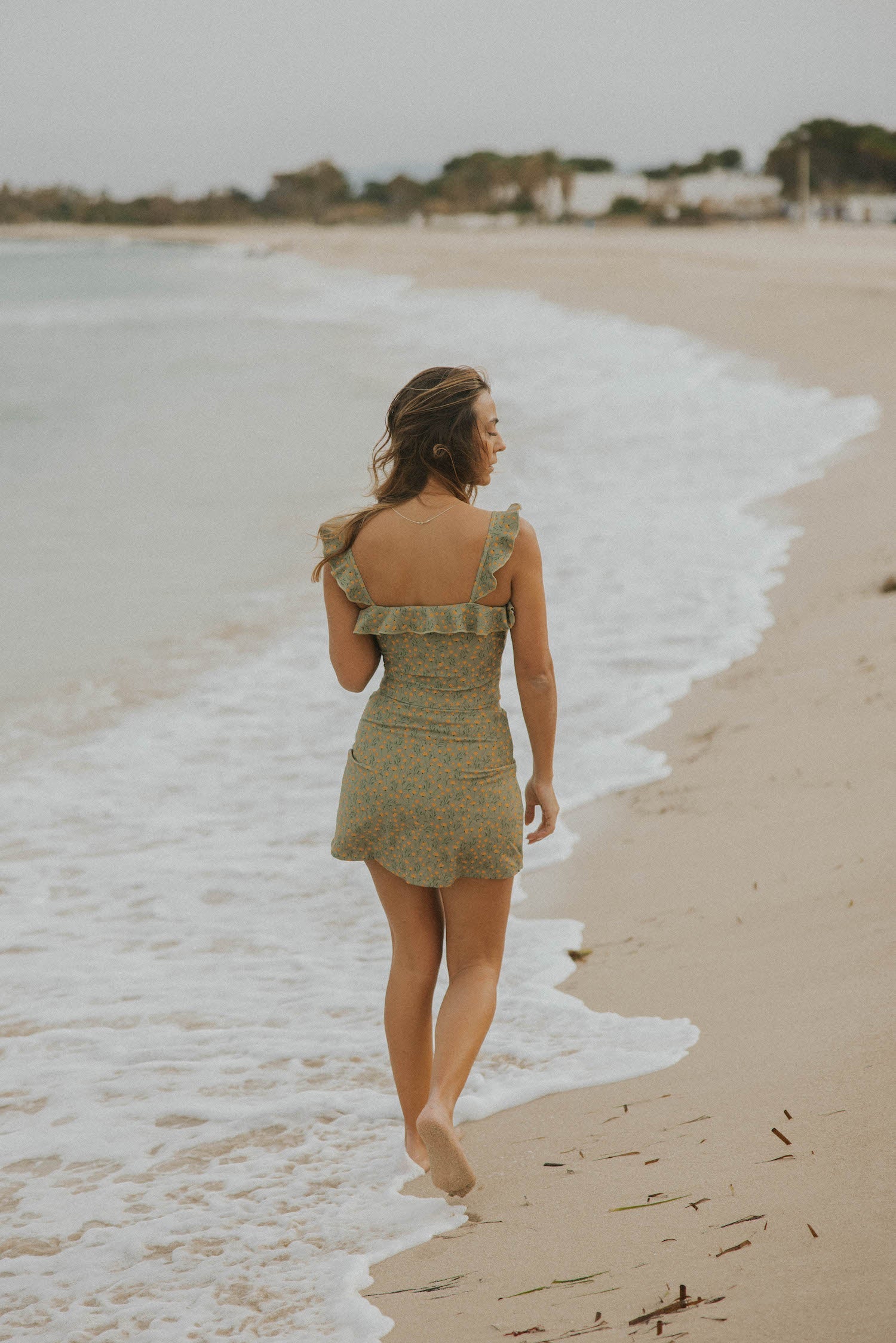 Bella Top | Floral Ruffle Off Shoulder Tankini Top