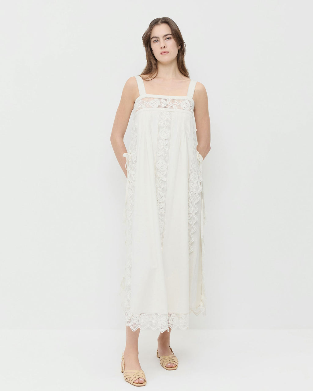 Poppy Lace Trim Dress