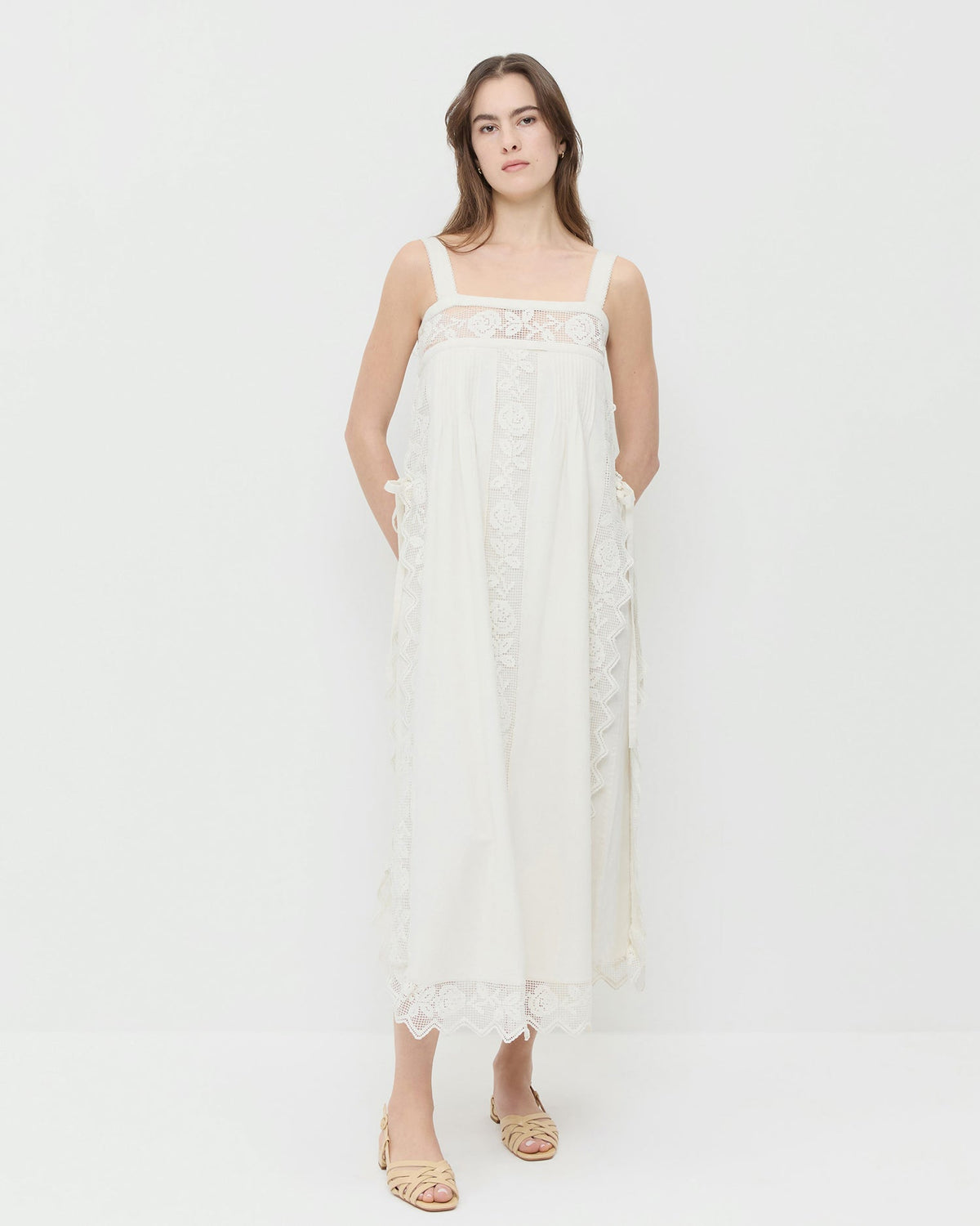 Poppy Lace Trim Dress