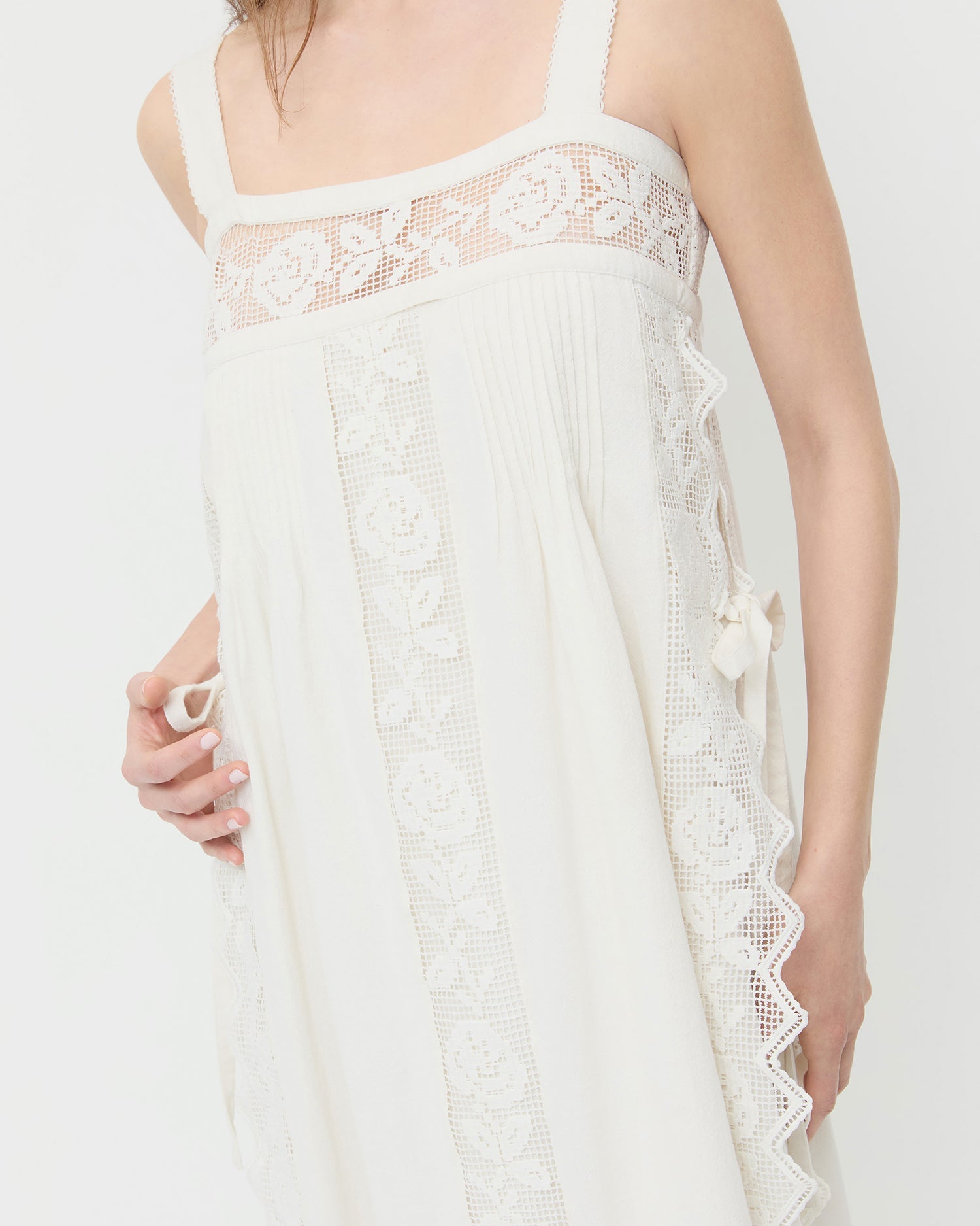 Poppy Lace Trim Dress
