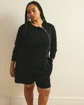 Meridien Zip Sweatshirt - Black