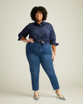 Minimalist Stretch Cotton Chambray Shirt - Dark Indigo