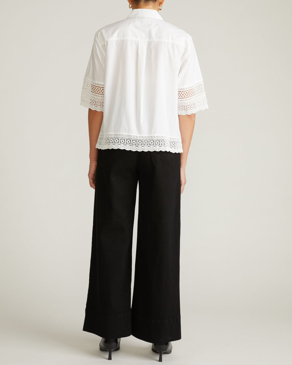 Dora Cotton Poplin Blouse - White