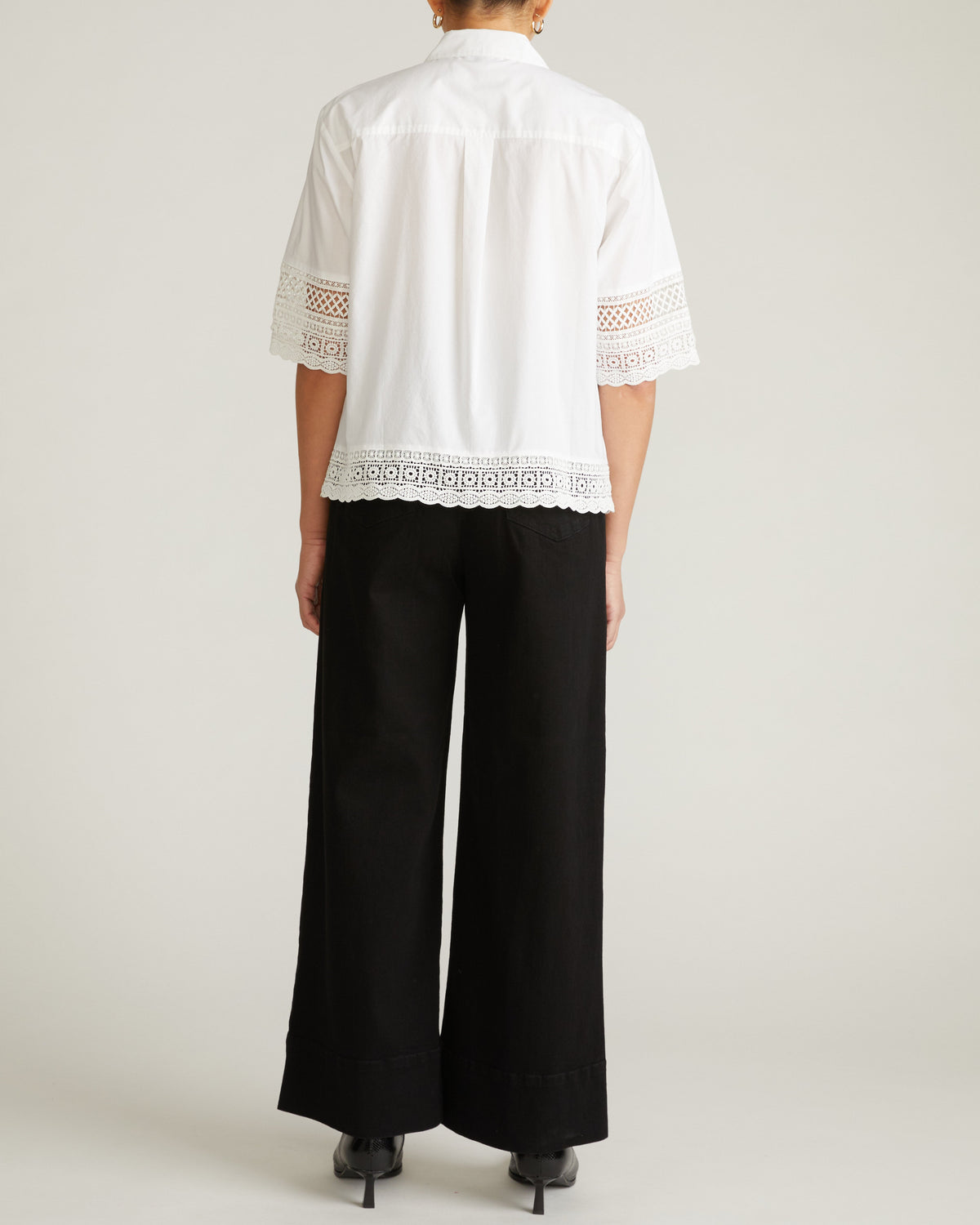 Dora Cotton Poplin Blouse - White