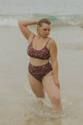 Charlotte Bikini Top | Ditsy Floral Scoop Neck Swim Top