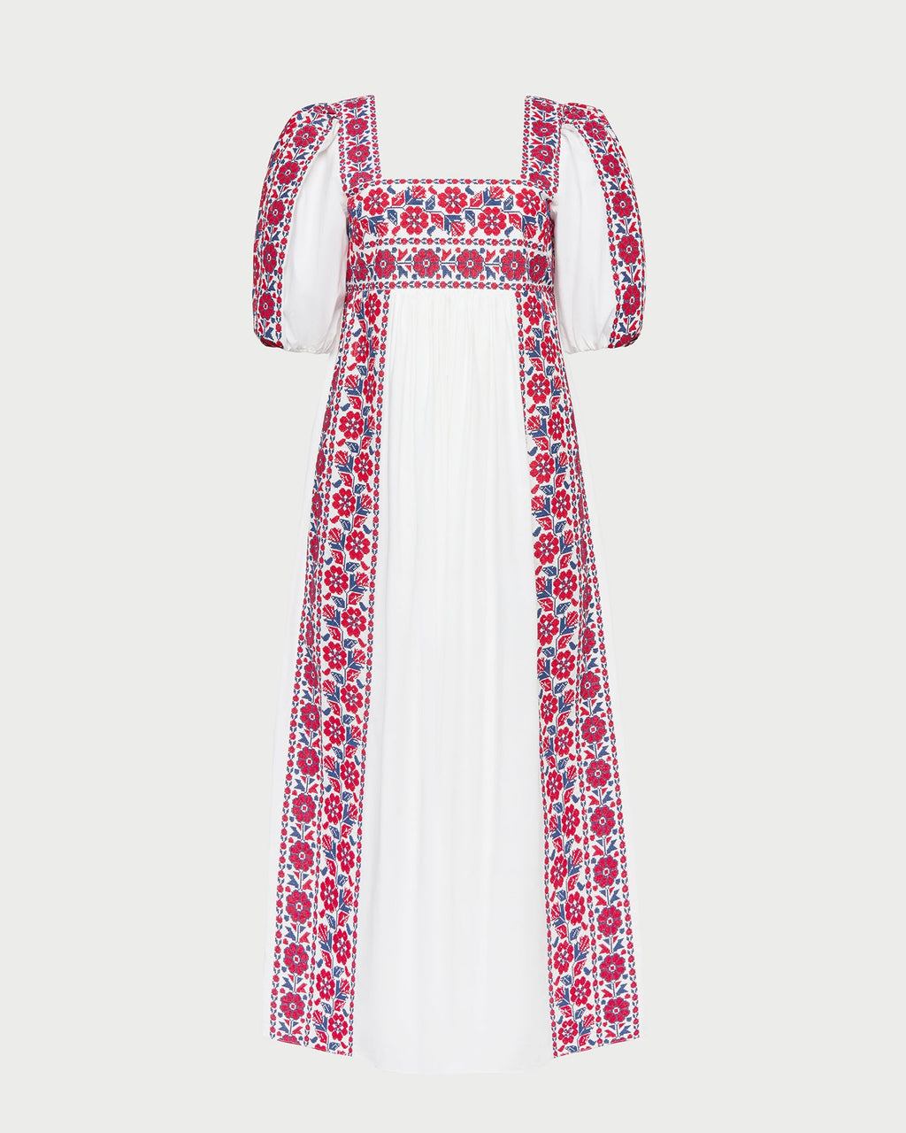 Lotus Embroidered Dress