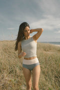 Havasu Top | Ribbed Supportive High Neck Tankini Top